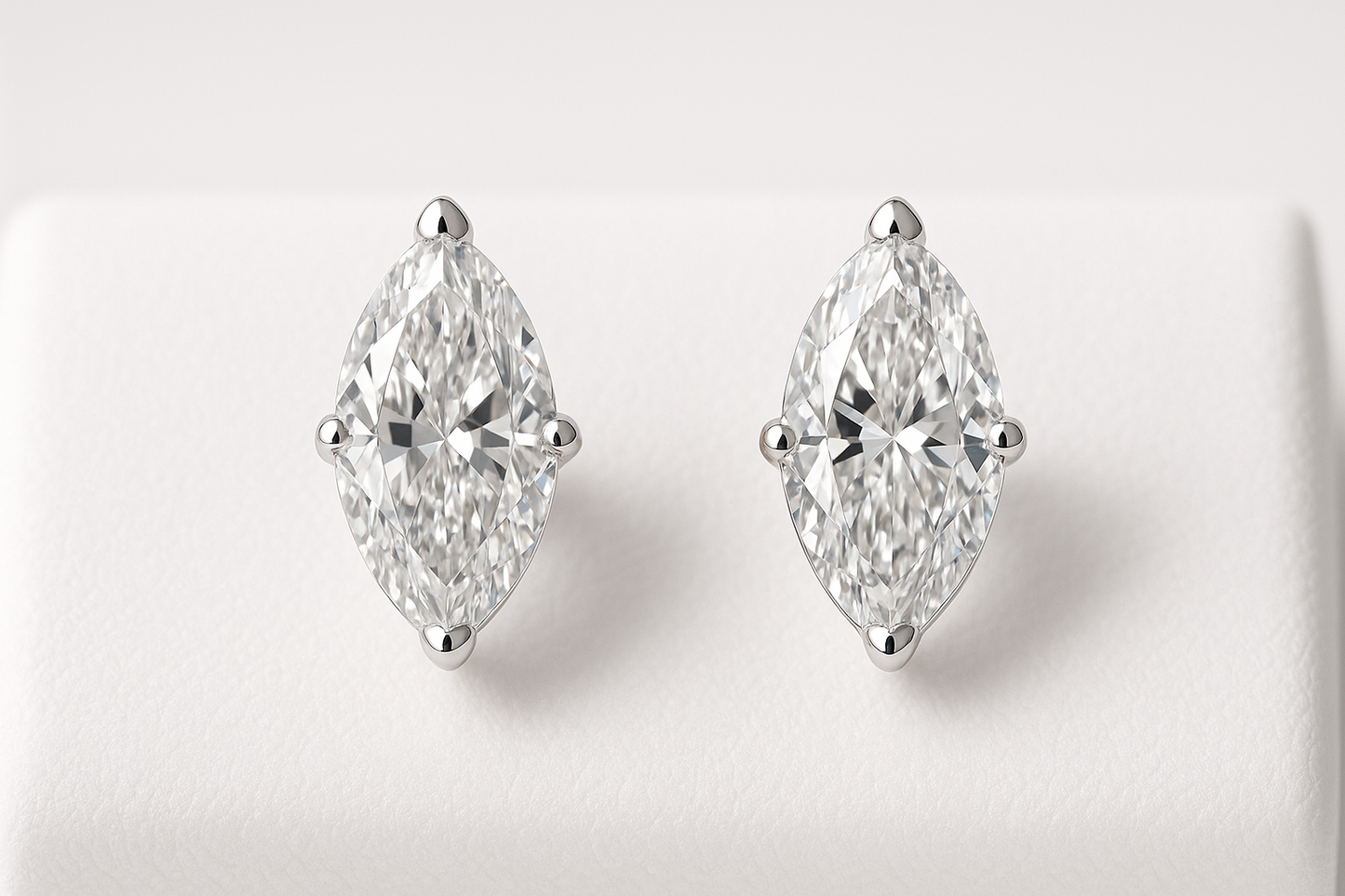 marquise stud earrings